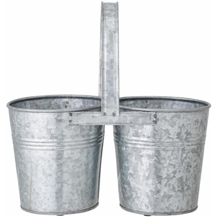Bloomingville Jessy Urtepotteskjuler 25,5 cm, Galvaniseret jern