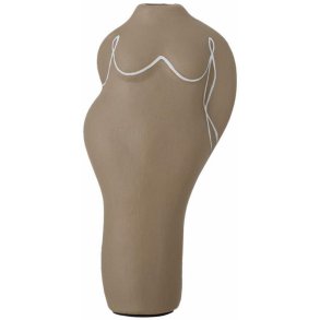 Bloomingville Lulu Deko Vase H19,5 cm, Mørkebrun