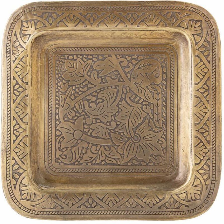 Bloomingville Collo Tablett 28,5x28,5 cm, Messing