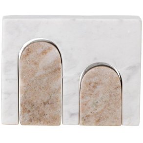 Bloomingville Chul Dekoration 13,5 cm, Marmor Wei