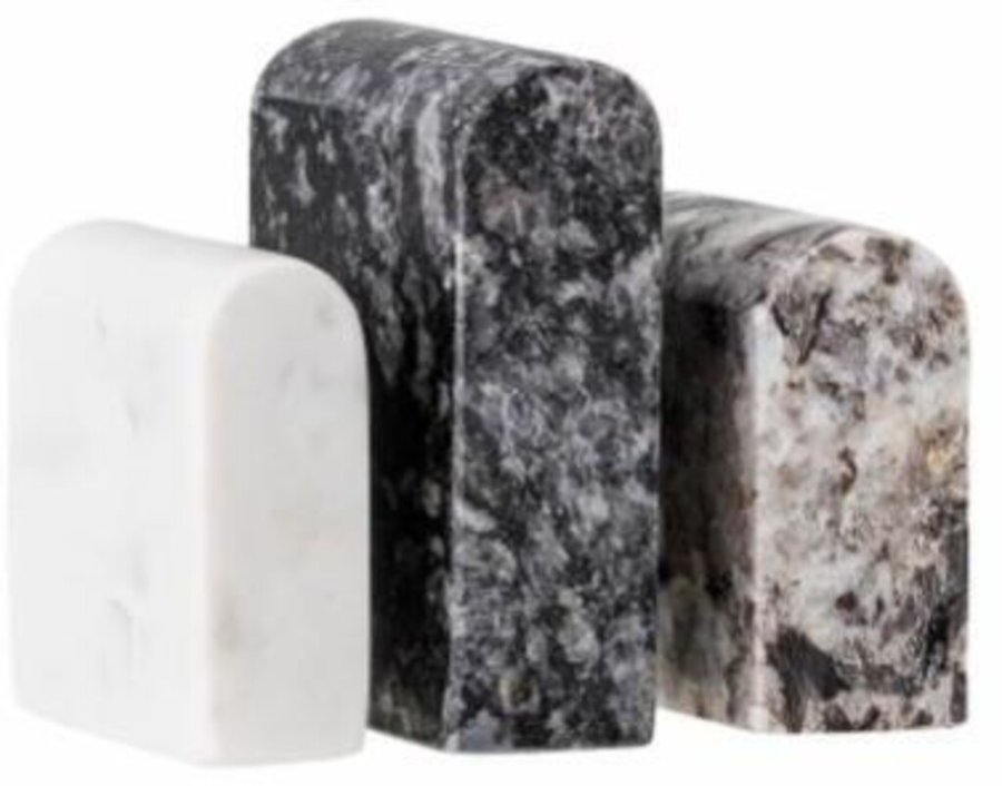 Bloomingville Cian Dekoration 9 cm, Sort Marmor