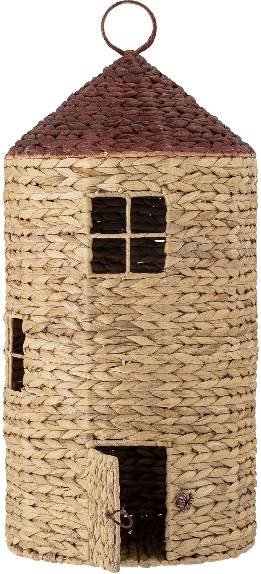 Bloomingville Mini Linas Korb mit Deckel 70 cm, Wasserhyazinthe