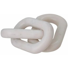 Bloomingville Adee Dekoration 13 cm, Weier Marmor