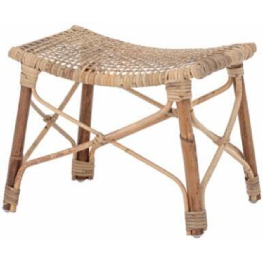 Bloomingville Clotilde Fodskammel 28,5 cm, Rattan