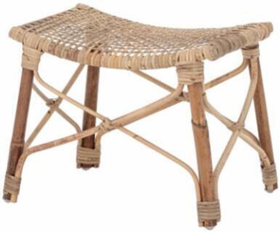Bloomingville Clotilde Fodskammel 28,5 cm, Rattan