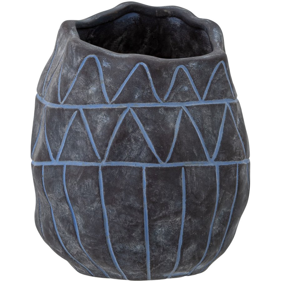 Creative Collection Ivo Deko Vase H18 cm, Blau