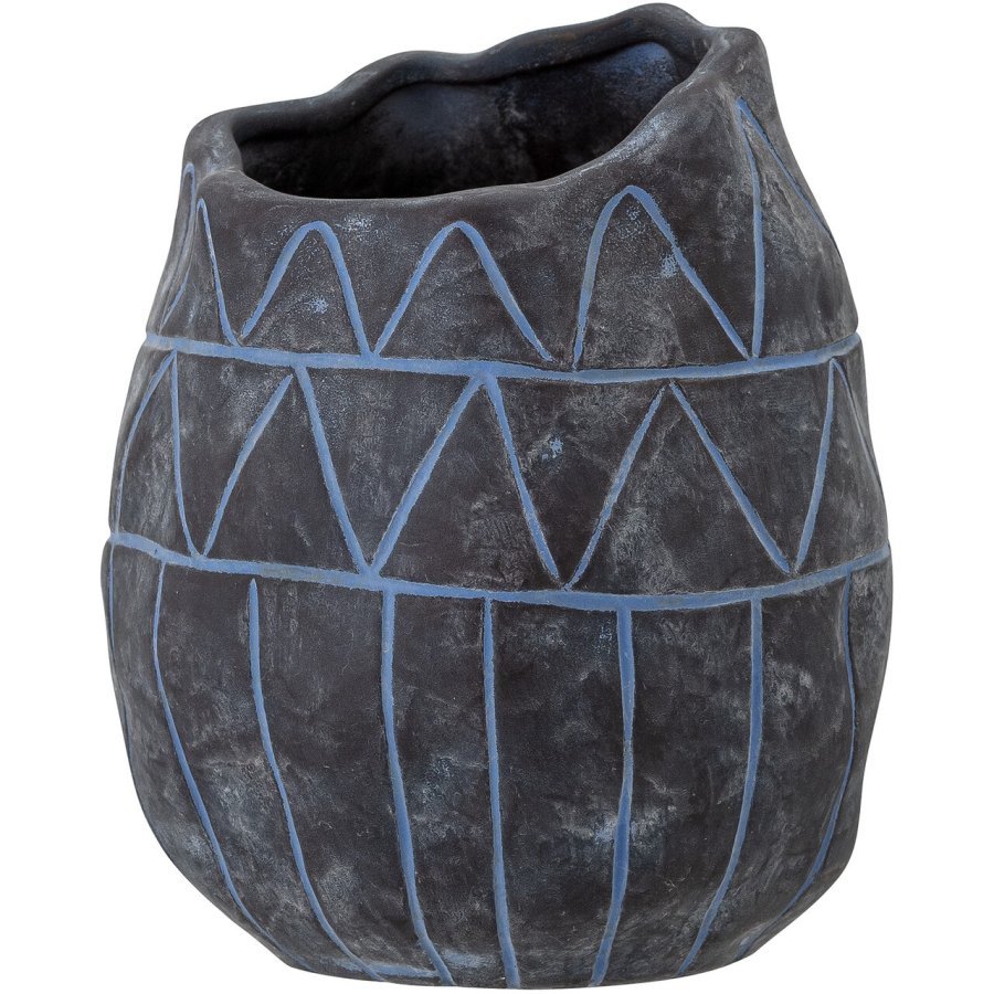 Creative Collection Ivo Deko Vase H18 cm, Blau