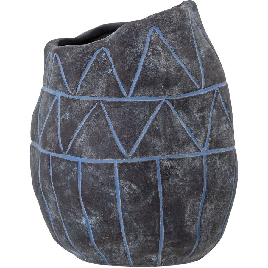 Creative Collection Ivo Deko Vase H18 cm, Blau