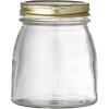 Bloomingville Soma Gefäß mit Deckel 13 cm, Glas/Messing