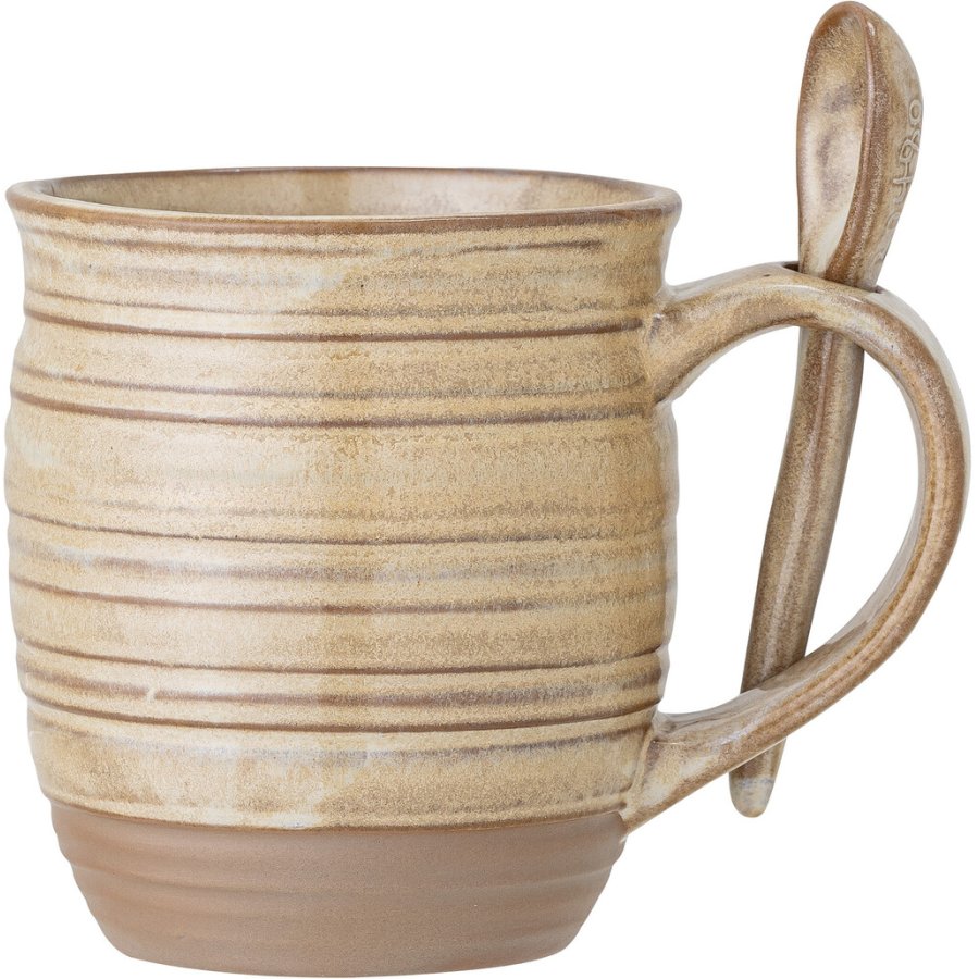 Creative Collection Moss Tasse mit Lffel 55 cl, Natur