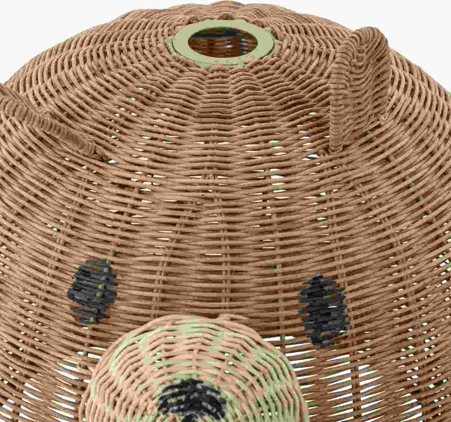 Bloomingville Mini Lilu Lampenschirm �40 cm, Rattan