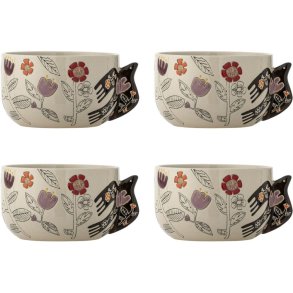 Bloomingville Vivielle Sk�l 4 stk. �13 cm, Beige