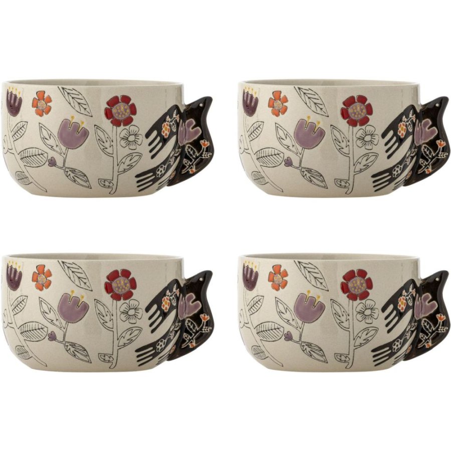 Bloomingville Vivielle Sk�l 4 stk. �13 cm, Beige