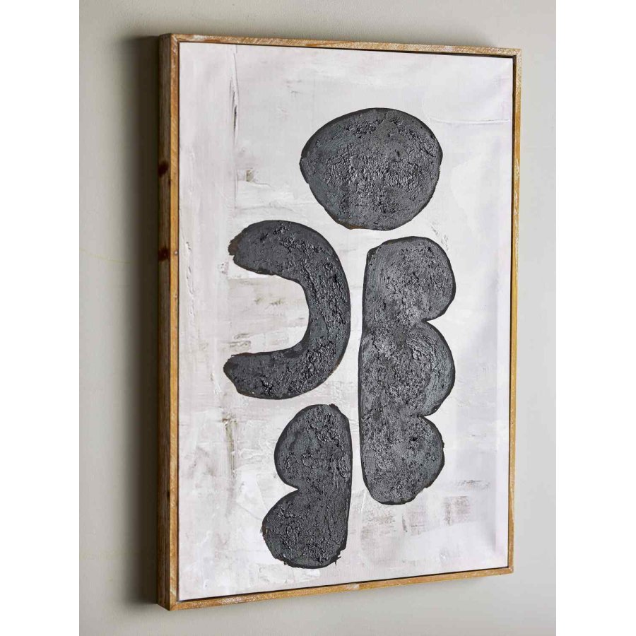 Bloomingville Comma Illustration m. Ramme 53x73 cm, Fyrretr�