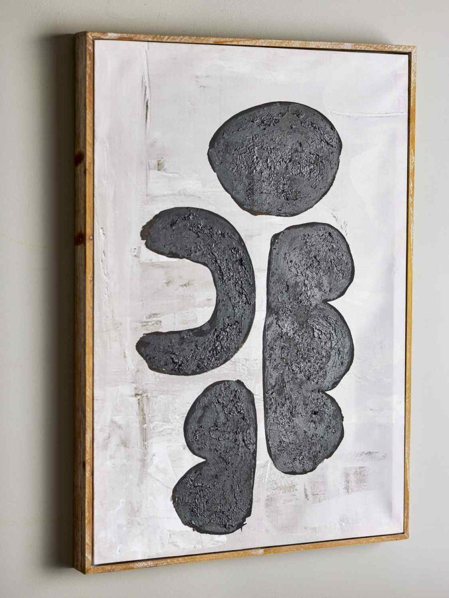 Bloomingville Comma Illustration m. Ramme 53x73 cm, Fyrretr�