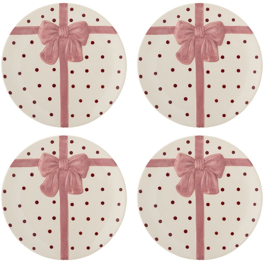 Bloomingville Bowie Tallerken 4 stk. 20,5 cm, Rose
