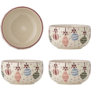 Bloomingville Ornamentia Sk�l 4 stk. �13 cm, Multi