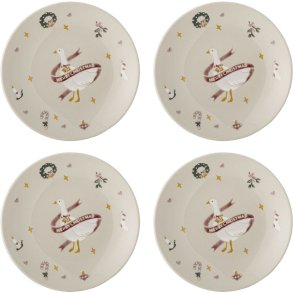 Bloomingville Mary Tallerken 4 stk. 16 cm, Multi