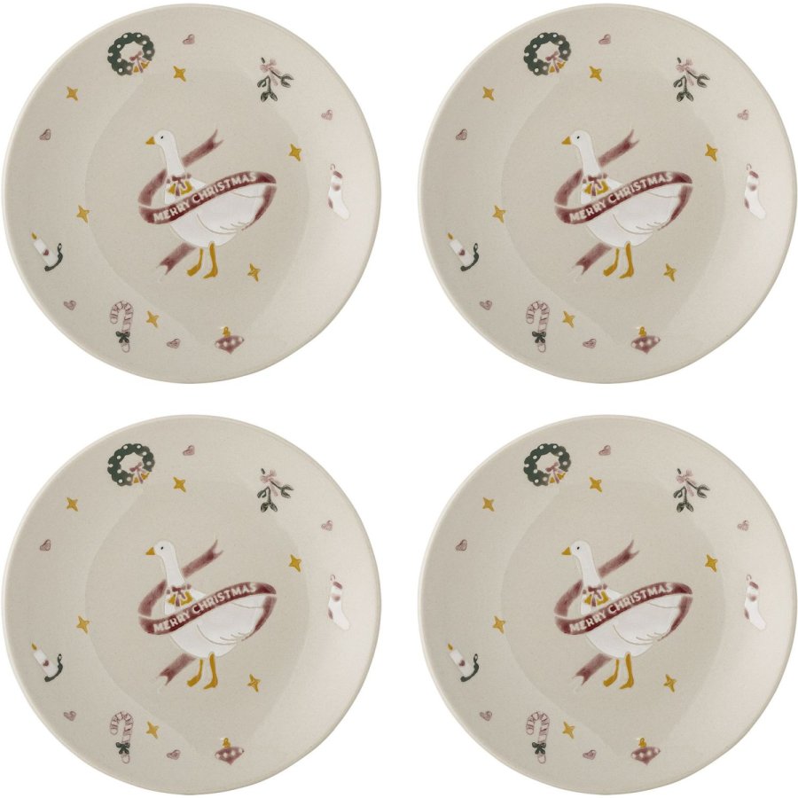 Bloomingville Mary Tallerken 4 stk. 16 cm, Multi