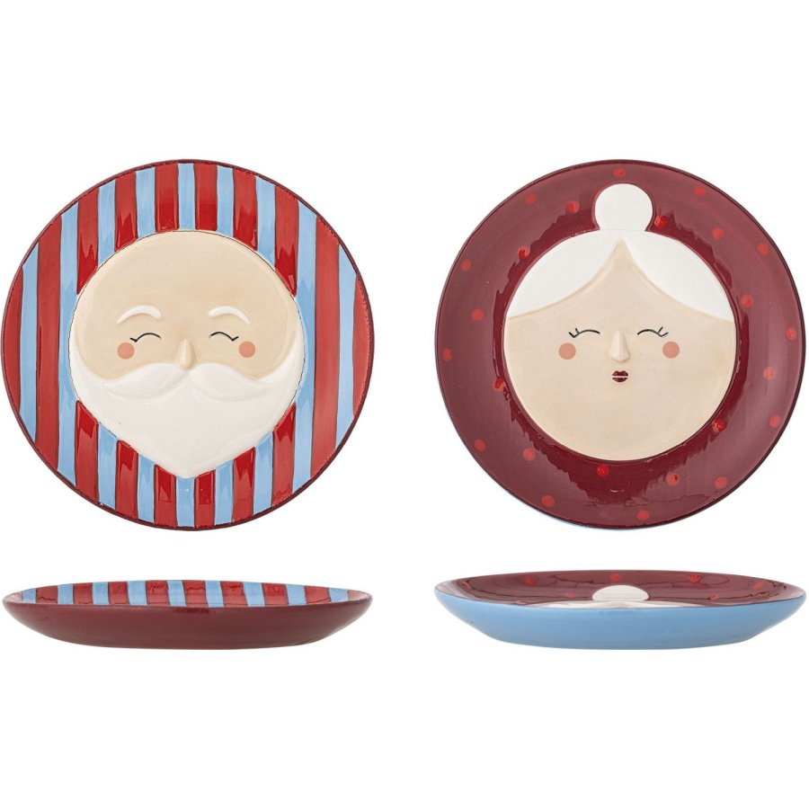 Bloomingville Granny Tallerken 2 stk. 16 cm, R�d