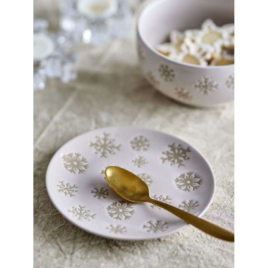 Bloomingville Snowie Tallerken 4 stk. 15,5 cm, Natur