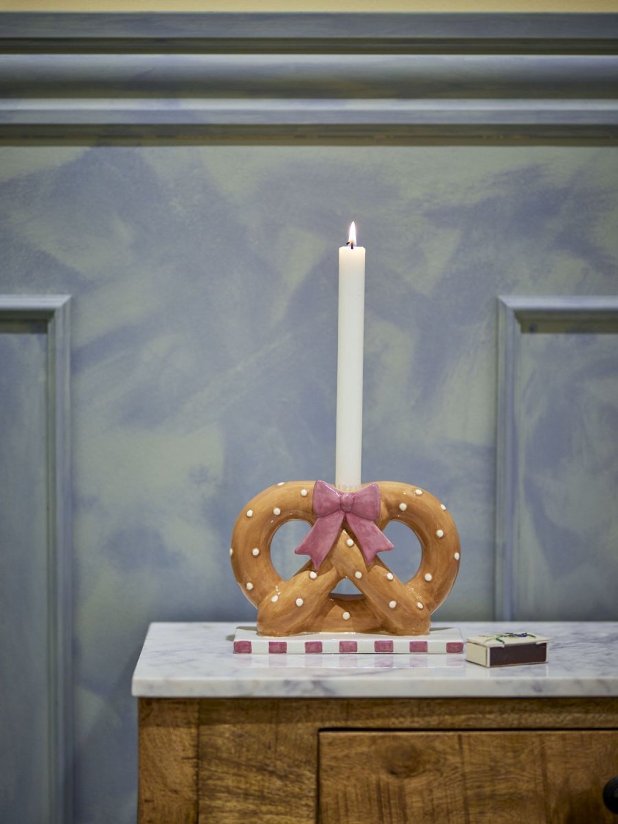 Bloomingville Pretzie Lysestage H14,5 cm, Brun
