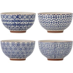 Bloomingville Karine Sk�l 4 stk. �13,5 cm, Bl�