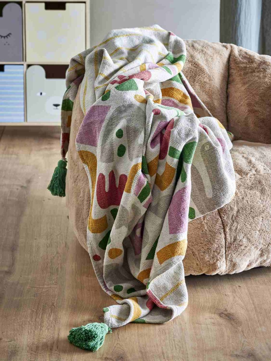Bloomingville Mini Filur Decke 130x160 cm, Multi
