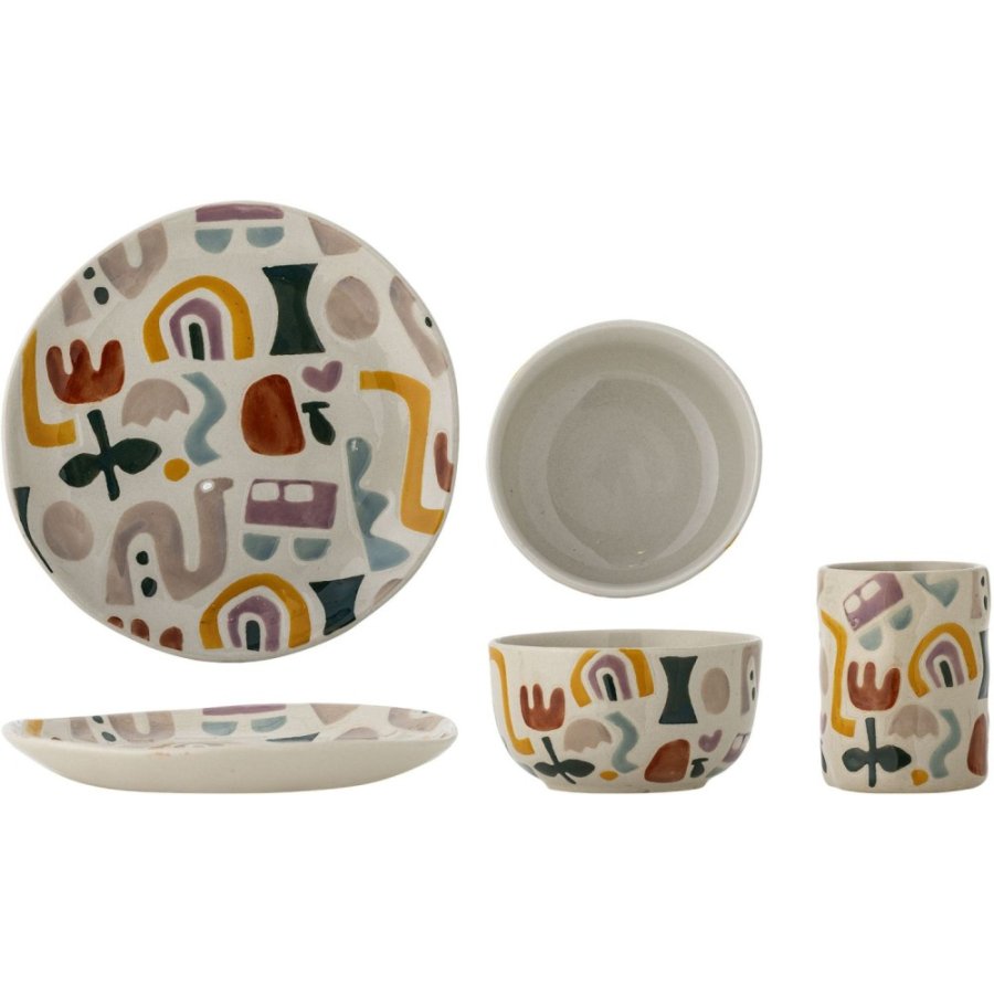 Bloomingville Mini Filur Geschirr-Set 3-teilig, Multi