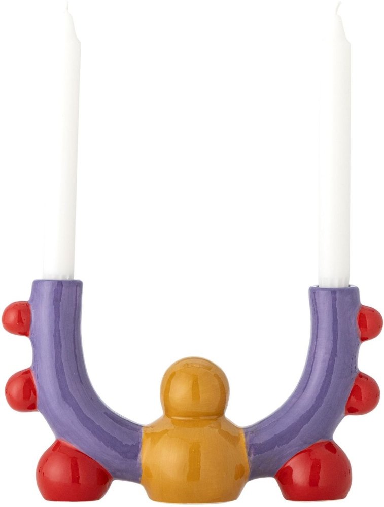 Bloomingville Edivia Lysestage H15 cm, Multi