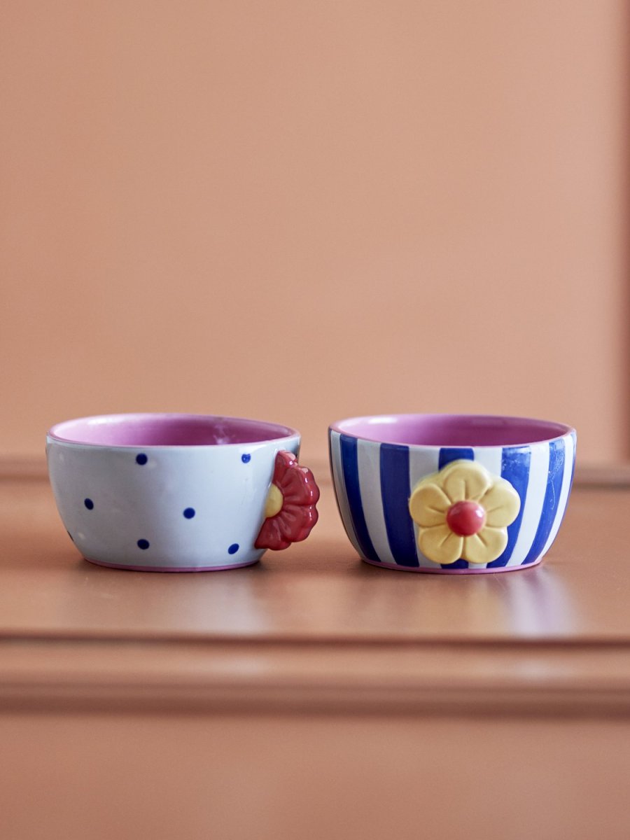 Bloomingville Haisy Sk�l 2 stk. �12 cm, Hvid/Bl�