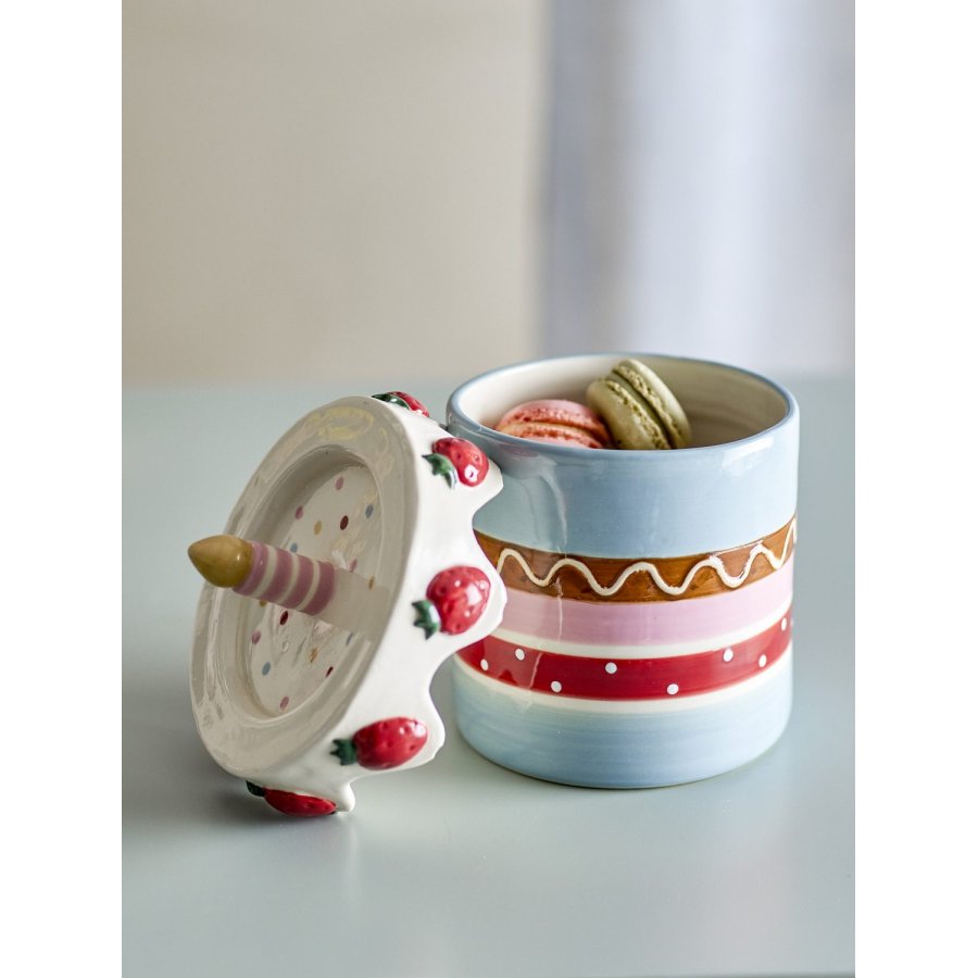 Bloomingville Mini Milkya Topf mit Deckel H17,5 cm, Multi
