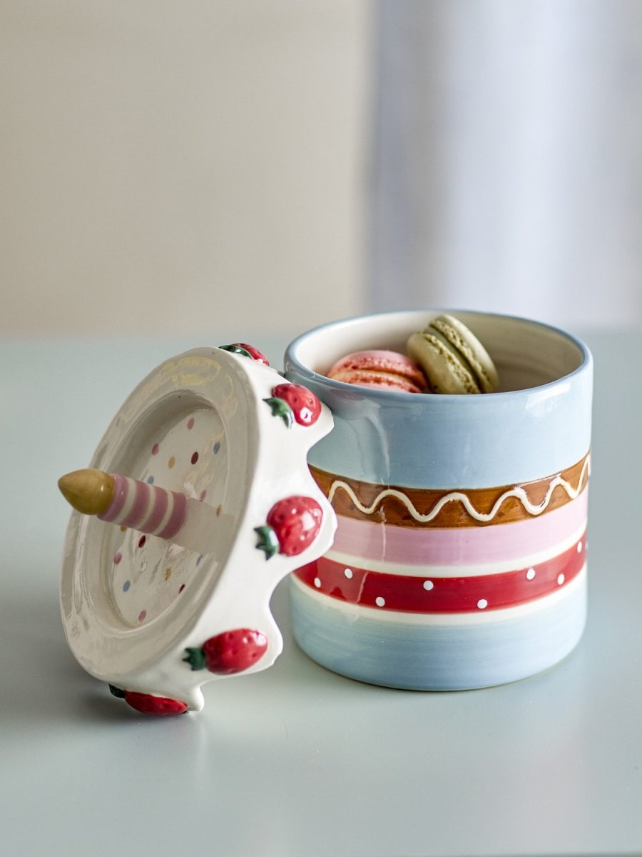 Bloomingville Mini Milkya Topf mit Deckel H17,5 cm, Multi