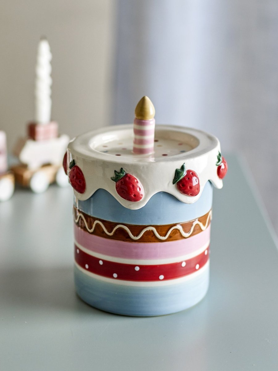 Bloomingville Mini Milkya Topf mit Deckel H17,5 cm, Multi