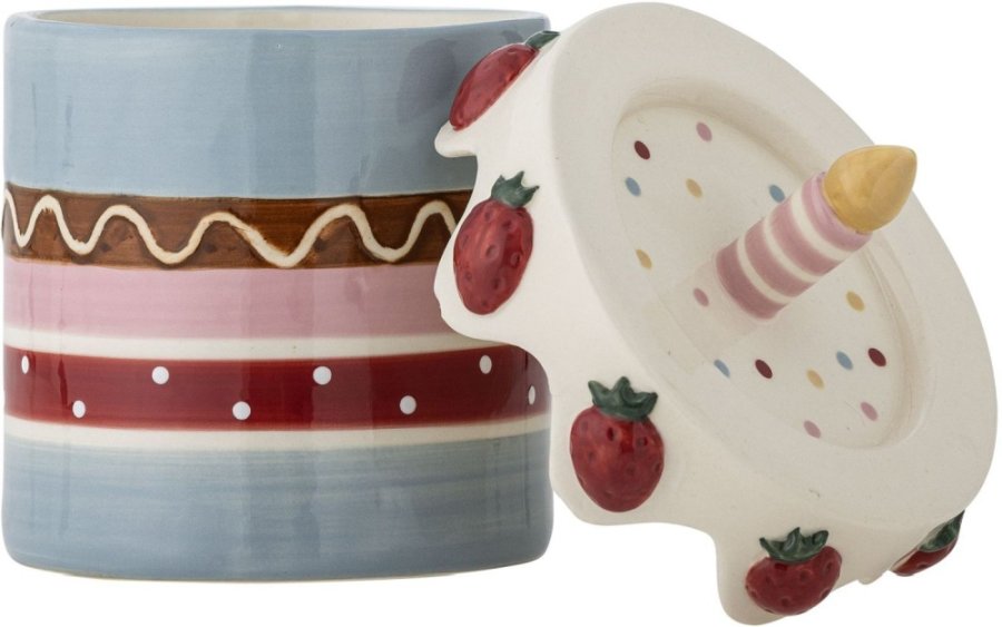 Bloomingville Mini Milkya Topf mit Deckel H17,5 cm, Multi