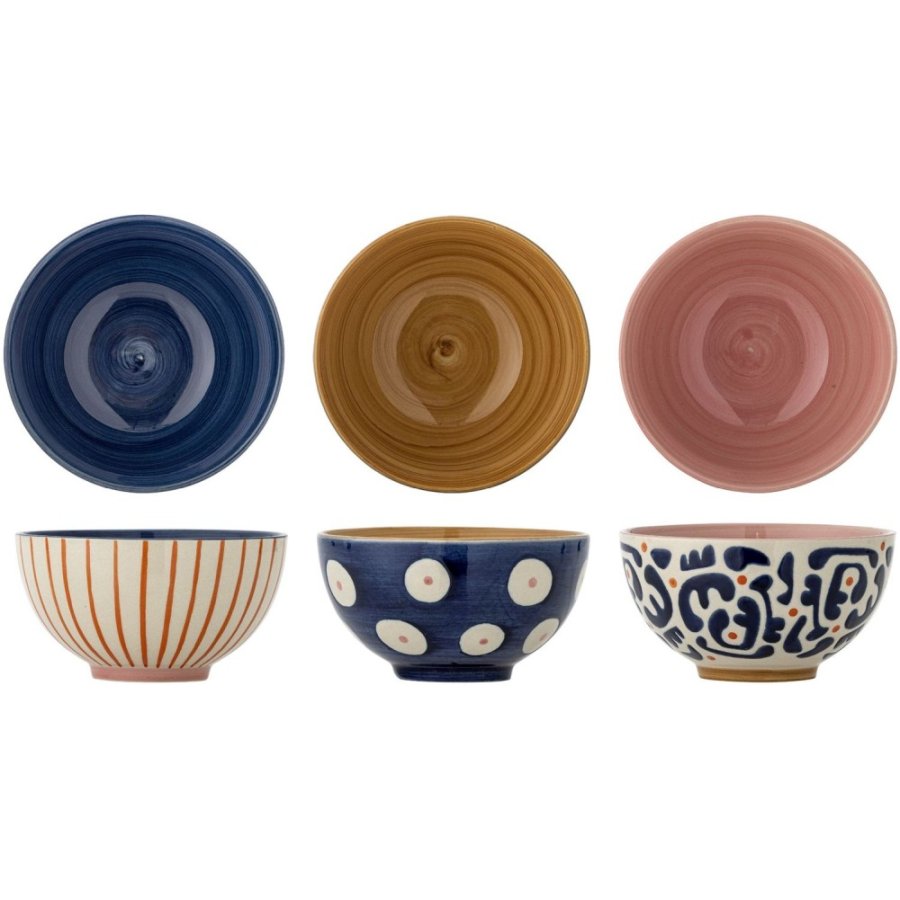 Bloomingville Eviaya Sk�l 3 stk. �11,5 cm, Multi