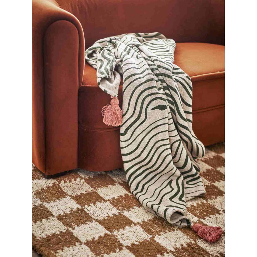 Bloomingville Woodsby Decke 130x160 cm, Multi