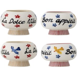 Creative Collection Lindsay Sk�l 4 stk. �13 cm, Multi