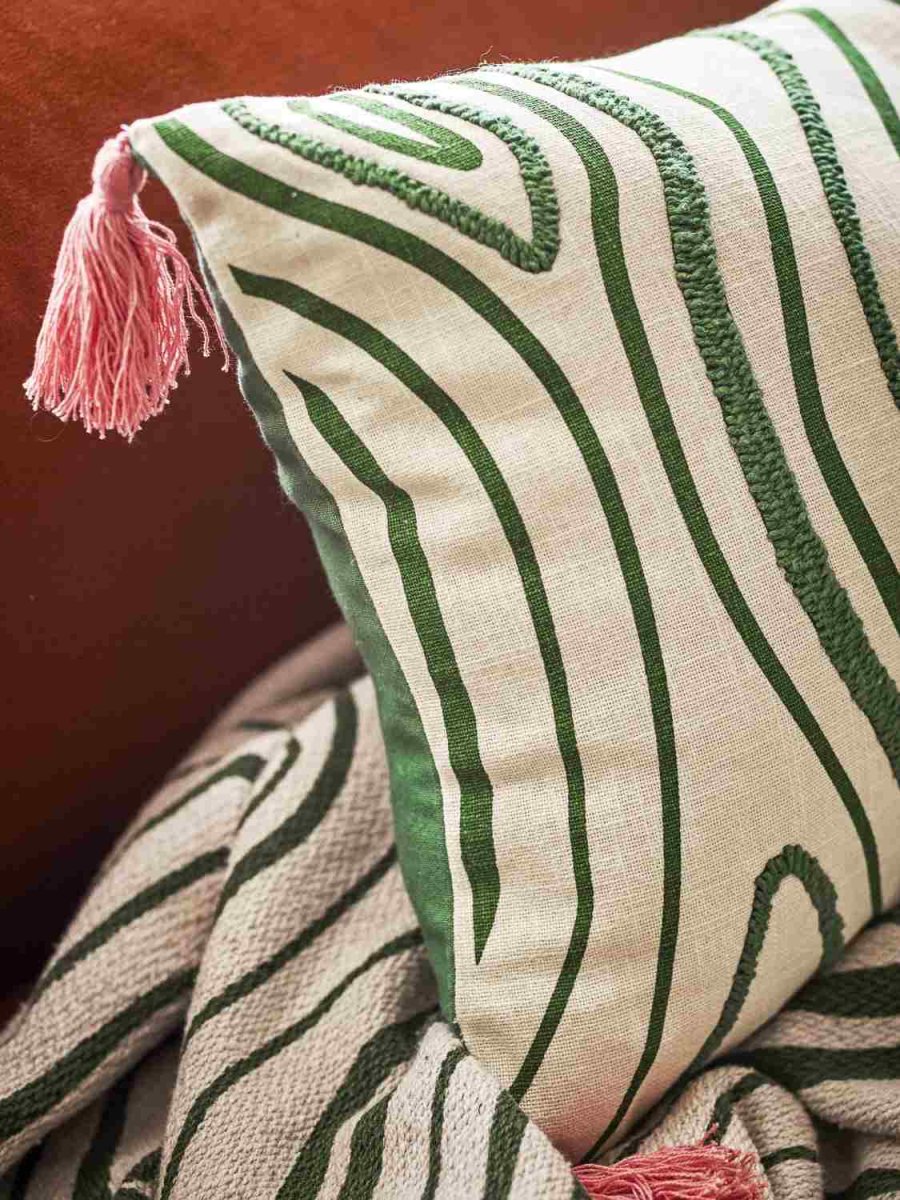 Bloomingville Woodsby Kissen 35x60 cm, Multi