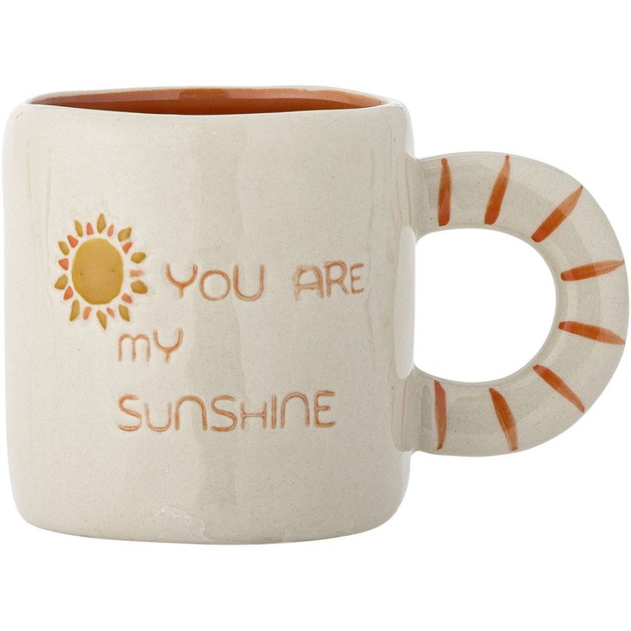 Bloomingville Mini Cloudy Tasse mit Henkel 11 cl, Natur