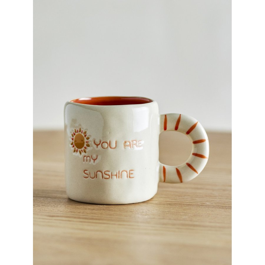 Bloomingville Mini Cloudy Tasse mit Henkel 11 cl, Natur