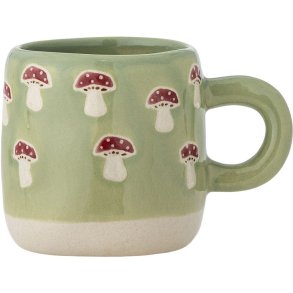 Bloomingville Mini Millie Tasse mit Henkel 11 cl, Natur/Gr&uuml;n