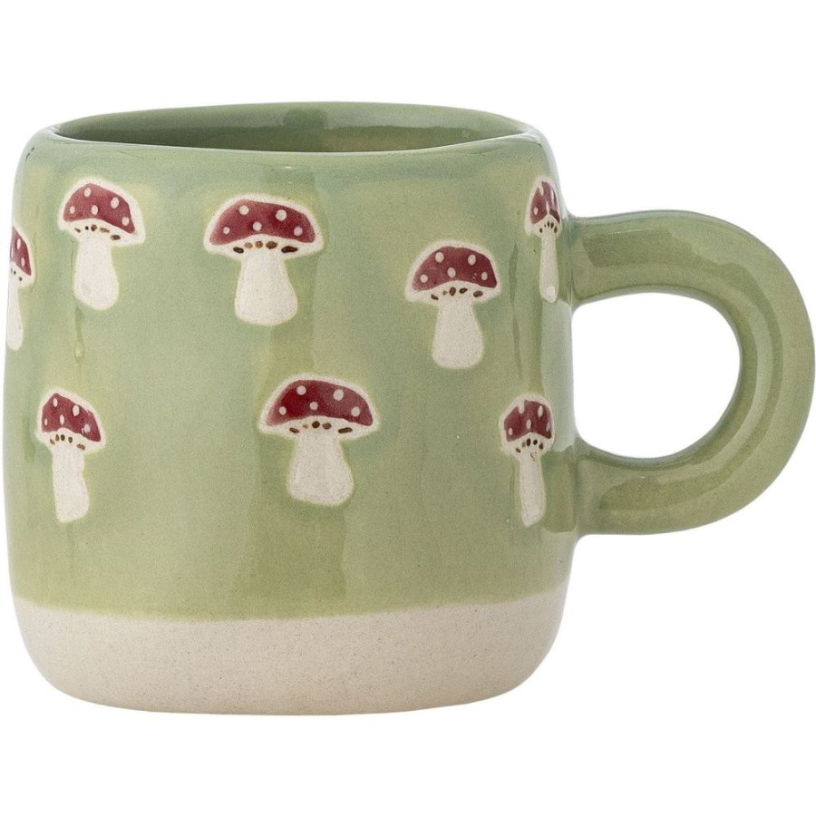 Bloomingville Mini Millie Tasse mit Henkel 11 cl, Natur/Gr&uuml;n
