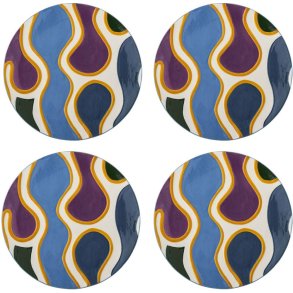 Bloomingville Salacia Teller 4er Set 18 cm, Multi