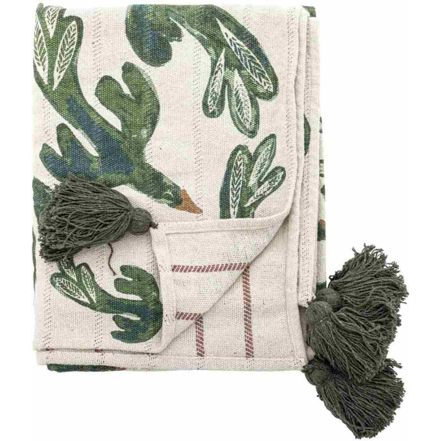 Bloomingville Birdliva Decke 130x160 cm, Multi
