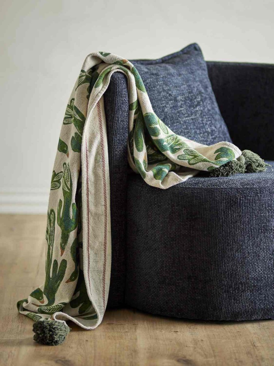 Bloomingville Birdliva Decke 130x160 cm, Multi