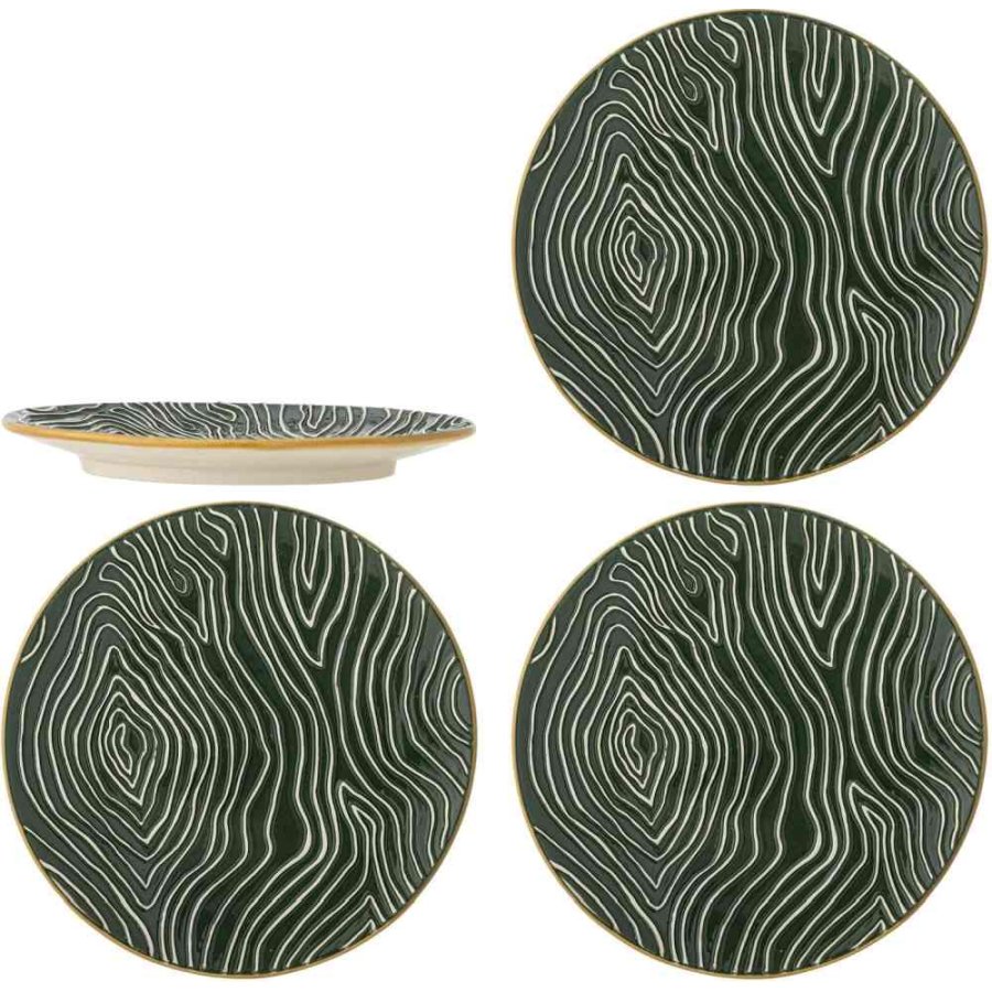 Bloomingville Woodsby Teller 4er Set 16 cm, Multi