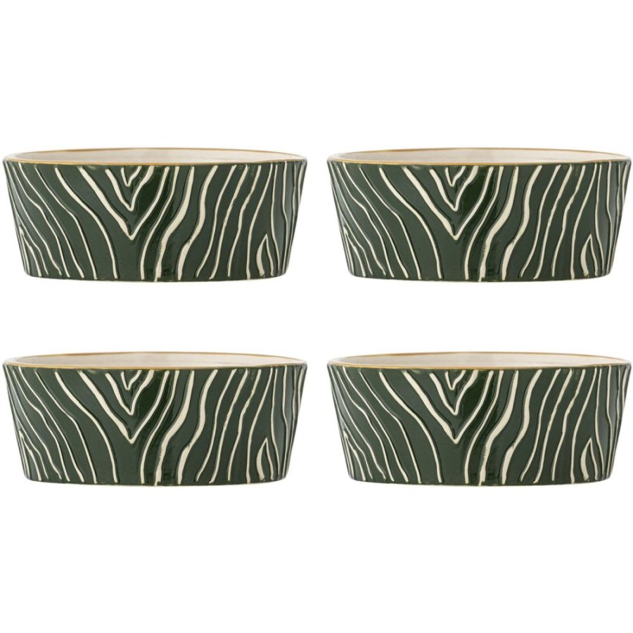 Bloomingville Woodsby Sk�l 4 stk. �13,5 cm, Multi