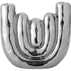 Bloomingville Shine Lysestage H17,5 cm, S�lvfinish
