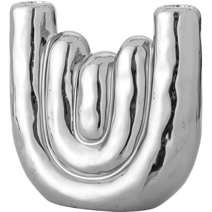 Bloomingville Shine Lysestage H17,5 cm, S�lvfinish